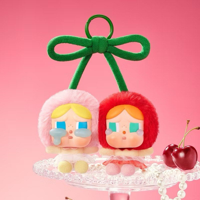 POP MART Authentic CRYBABY Crying for Love Cherry Plush