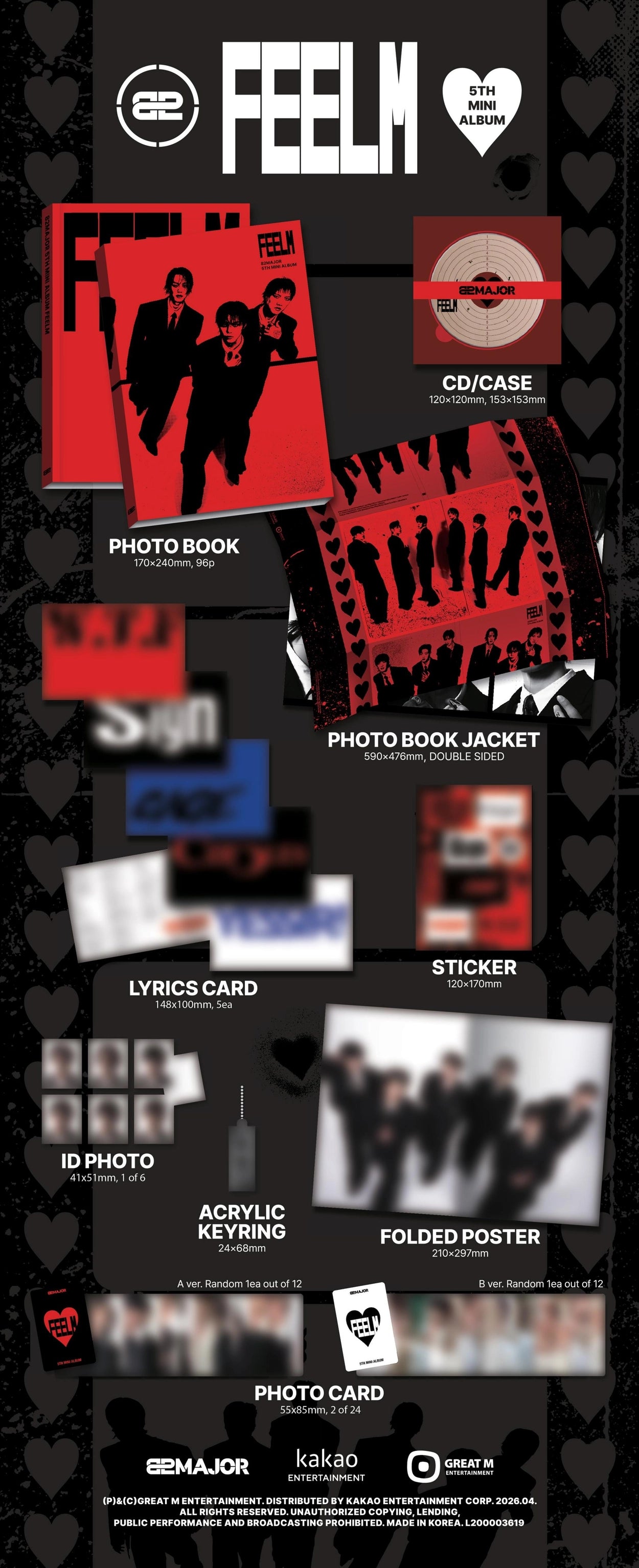 82MAJOR 5TH MINI ALBUM - FEELM