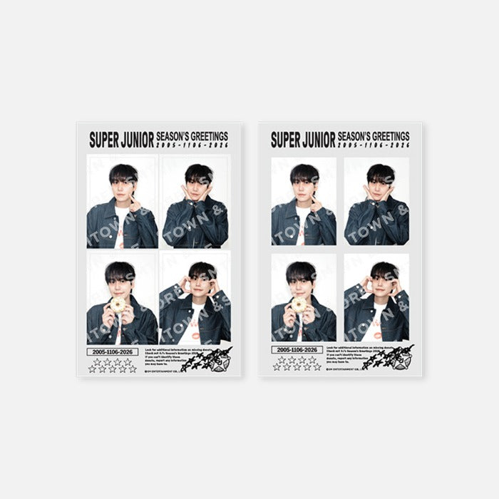 SUPER JUNIOR - 2026 SM ARTIST SEASON'S GREETINGS 4CUT PHOTO SET