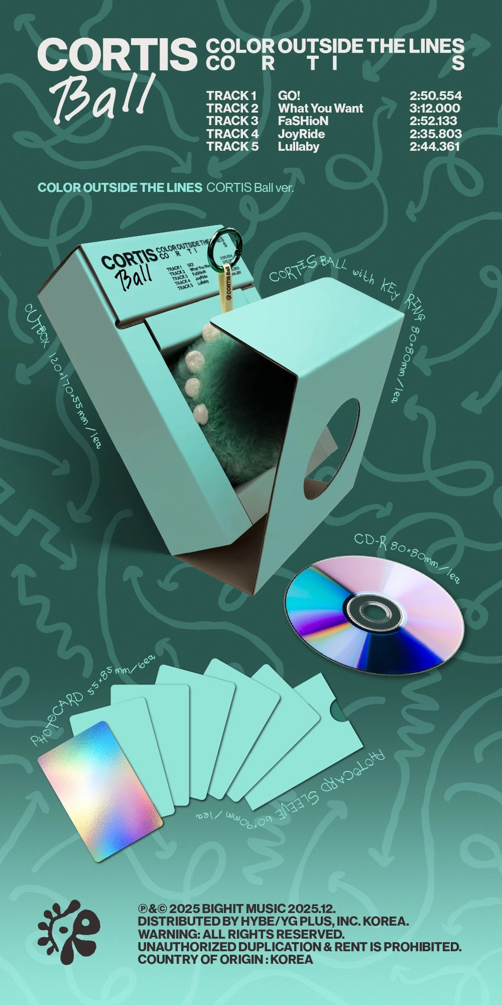 CORTIS THE 1ST EP - COLOR OUTSIDE THE LINES (CORTIS BALL VER.)