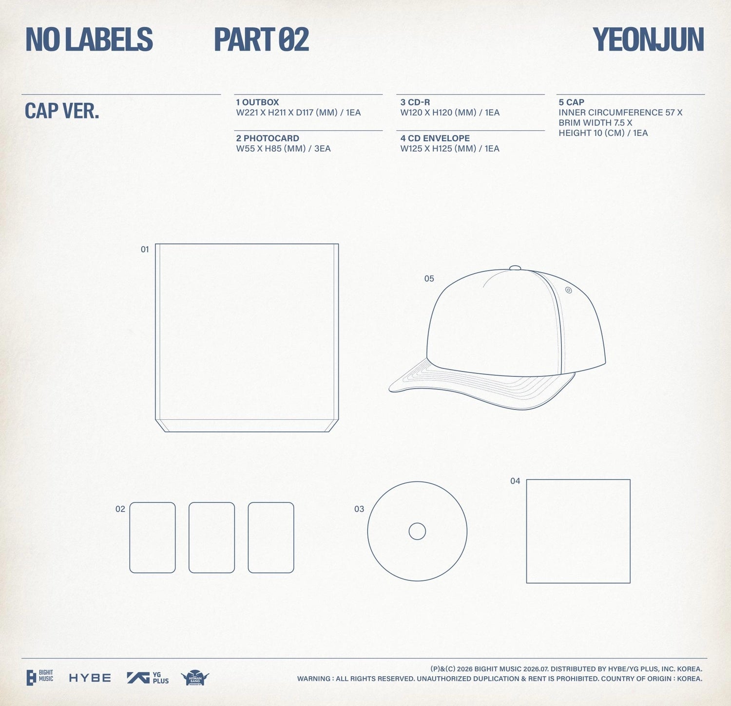 YEONJUN (TXT) - NO LABELS: PART 02 (CAP VER.)