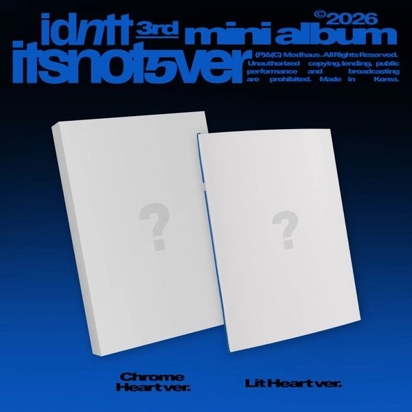 IDNTT 3RD MINI ALBUM - ITSNOTOVER