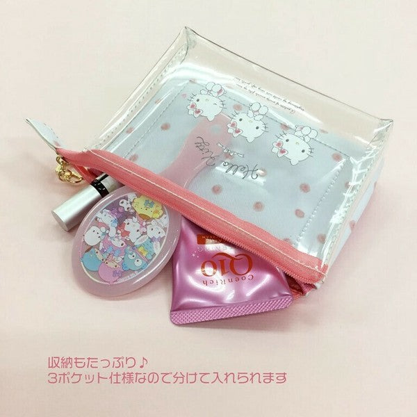 SANRIO© Pouch with Clear Compartment (Japan Edition)