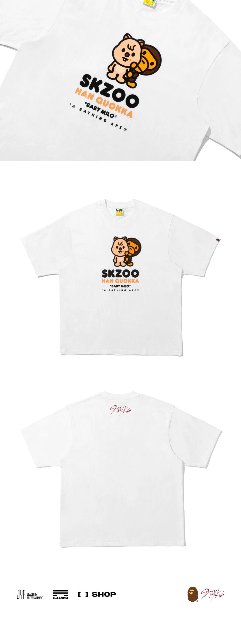 BAPE X STRAY KIDS BABY MILO TEE M