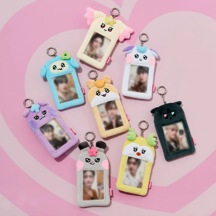 ATEEZ - MIGHTEEZ PHOTO CARD HOLDER PLUSH KEYRING OFFICIAL MD