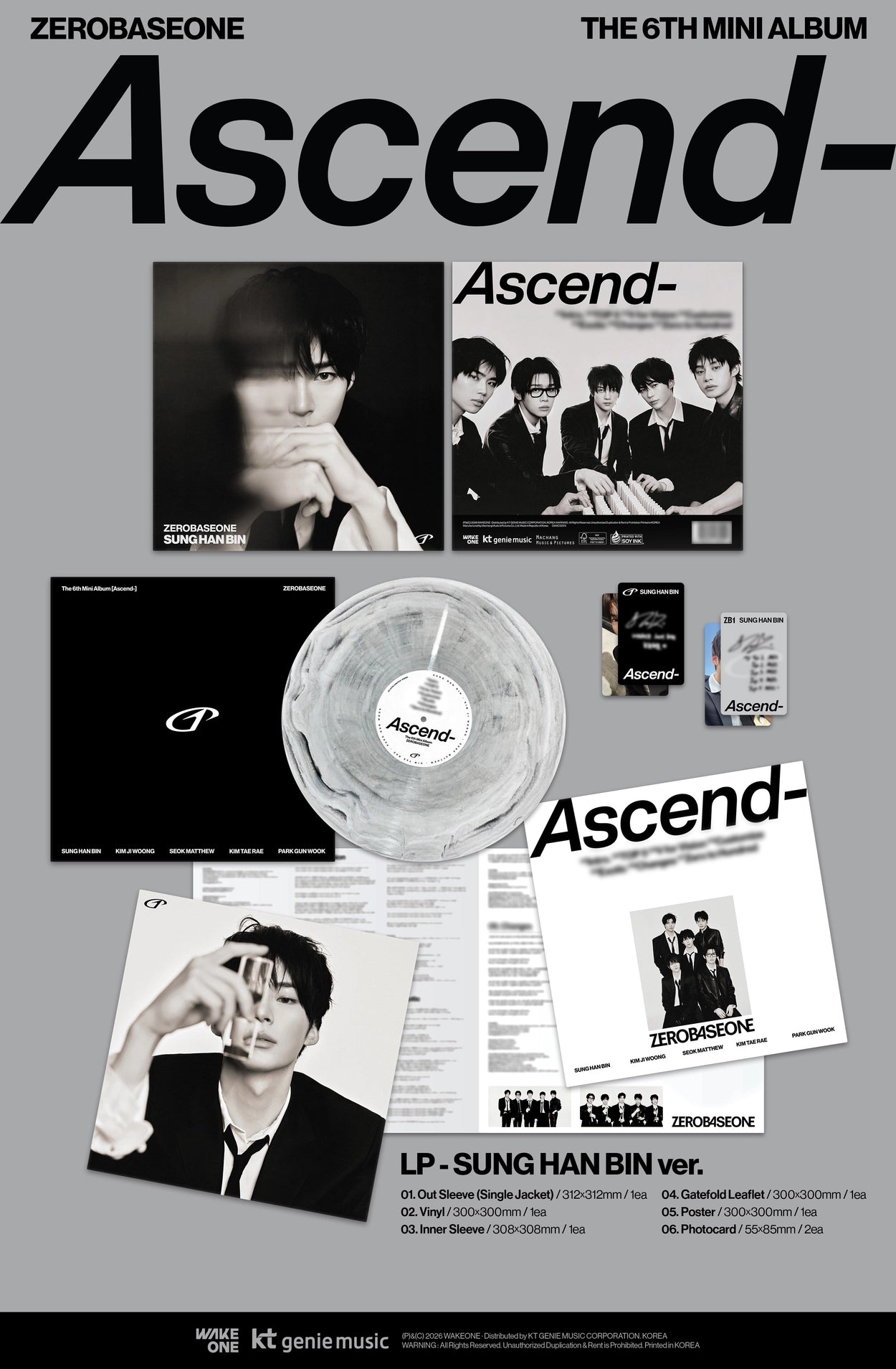 ZEROBASEONE THE 6TH MINI ALBUM - ASCEND- (LP VER.)