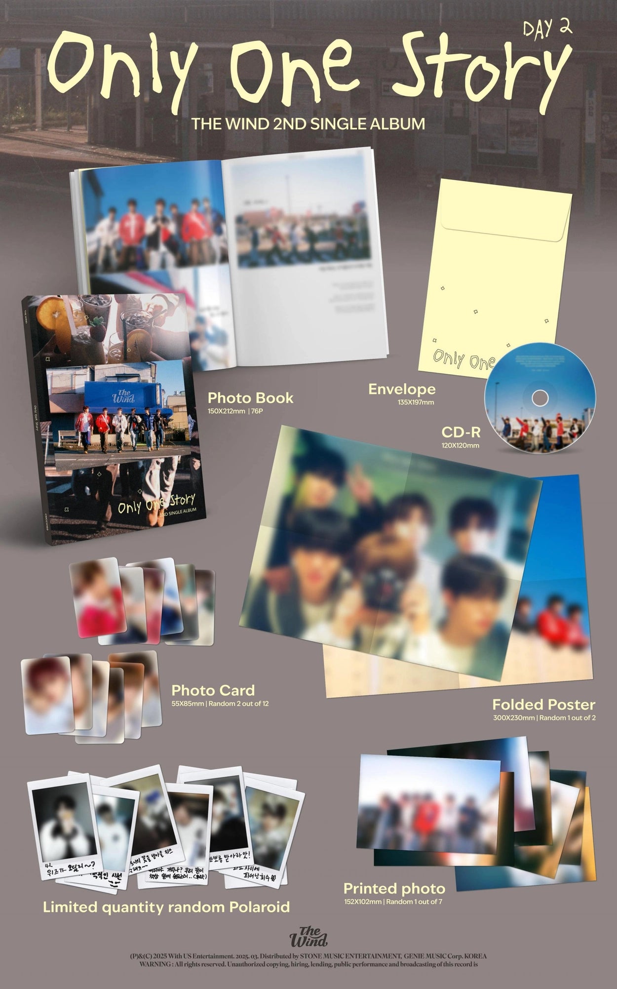 THE WIND 2ND SINGLE ALBUM - ONLY ONE STORY