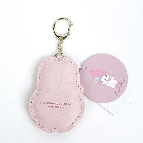 SANRIO© Leather Fluffy Patch Key Holder (Japan Edition)