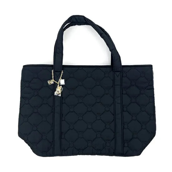 MIFFY© Quilted Horizontal Tote Bag Black (Japan Edition)