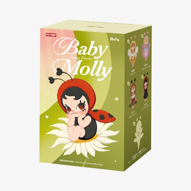 POP MART Authentic Baby Molly Buggy Roam Series Vinyl Plush Mystery Box