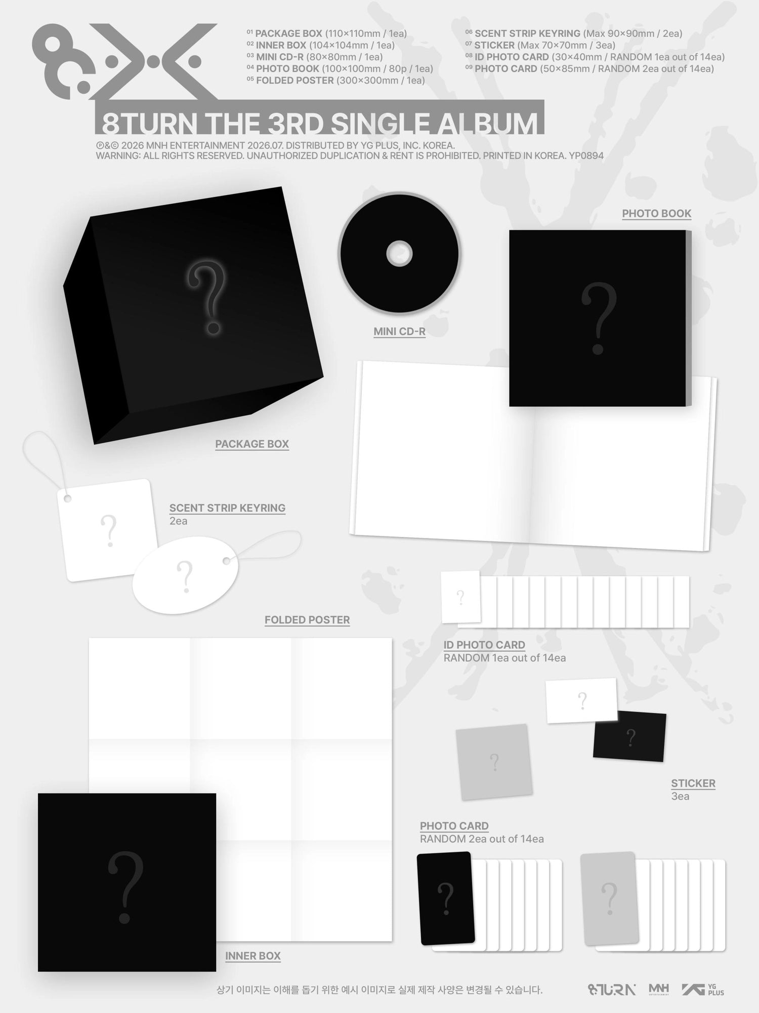 8TURN THE 3RD SINGLE ALBUM - 8.X