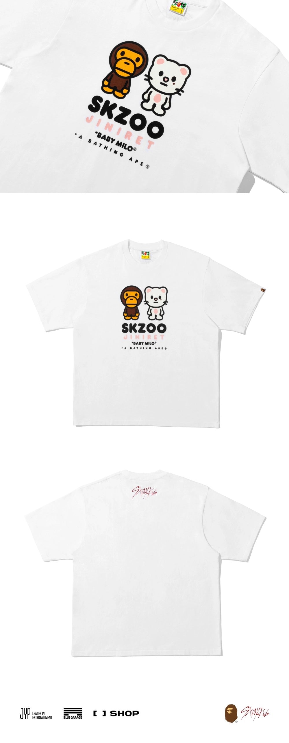 BAPE X STRAY KIDS BABY MILO TEE M