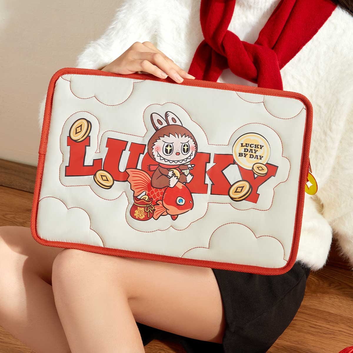 POP MART Authentic THE MONSTERS Labubu Laptop Bag