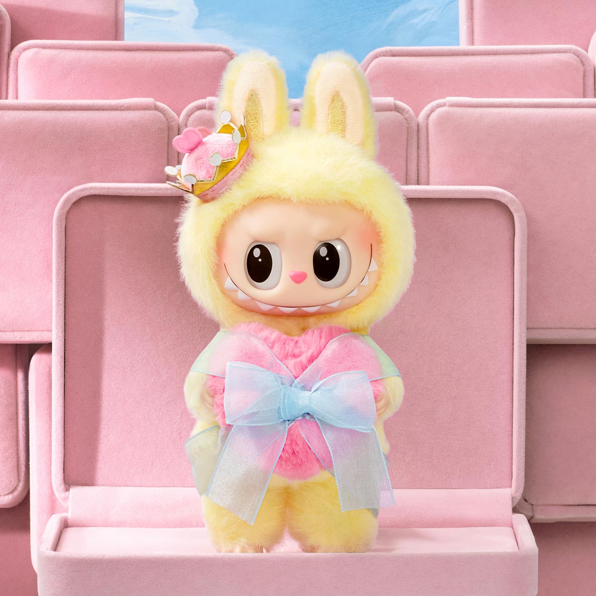 POP MART Authentic THE MONSTERS Labubu Let's Checkmate Queen Plush