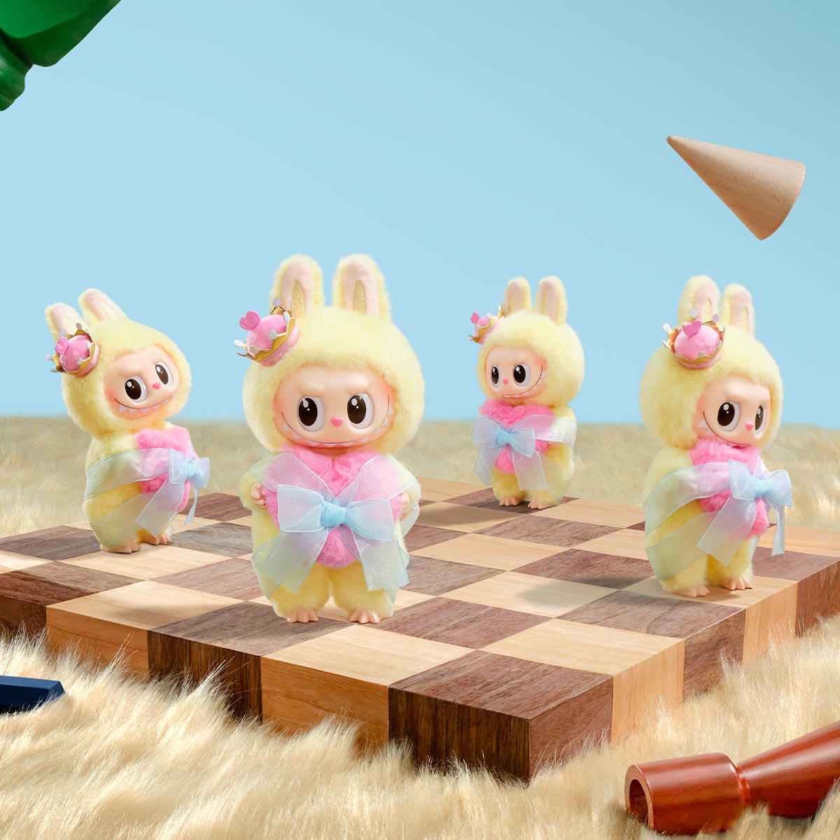 POP MART Authentic THE MONSTERS Labubu Let's Checkmate Queen Plush