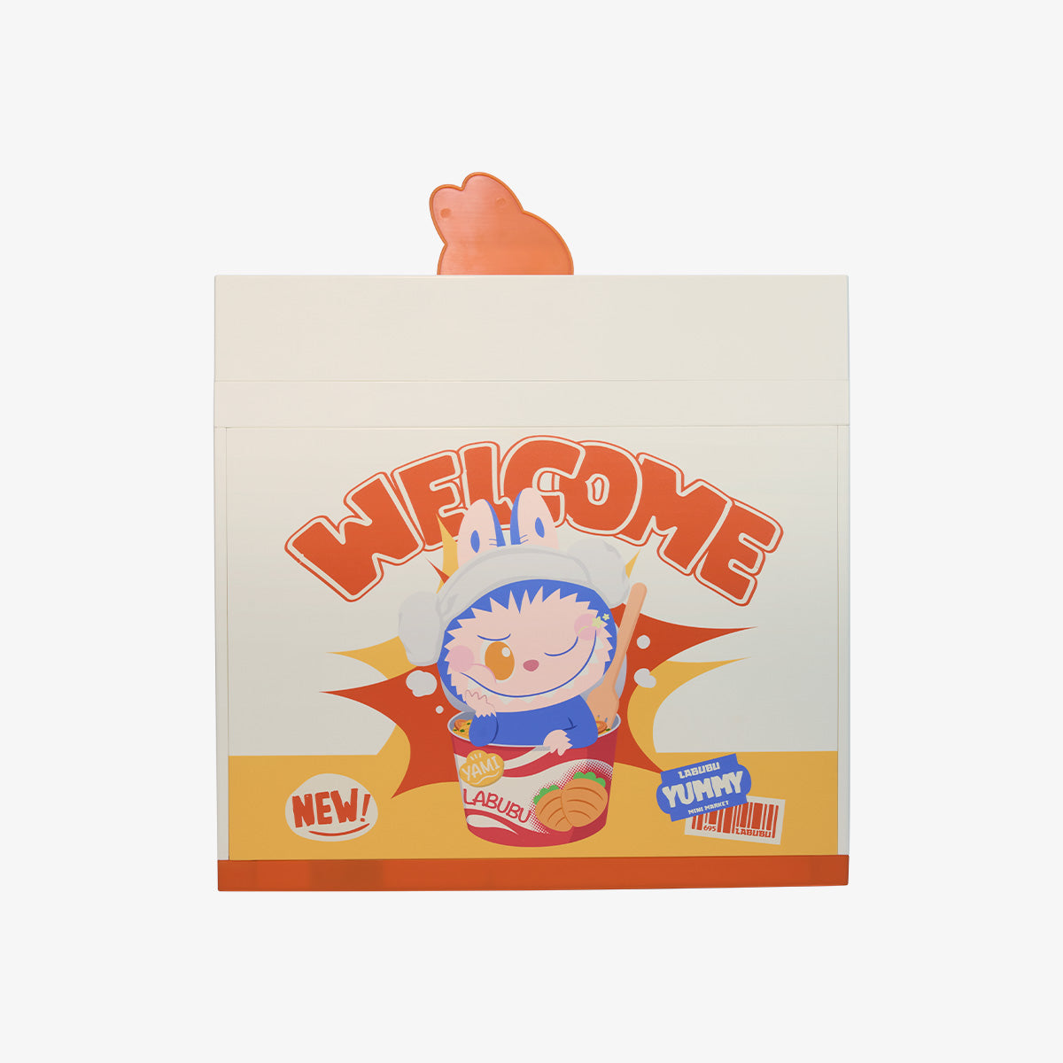 POP MART Authentic The MONSTERS Labubu Wacky Mart Series Display Container