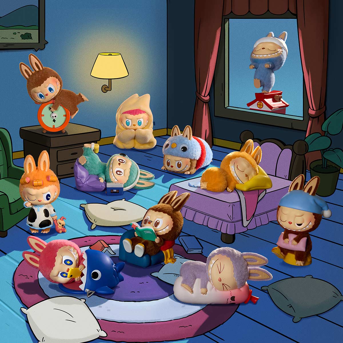 POP MART Authentic THE MONSTER Labubu Figure 1:00 A.M. Mystery Box