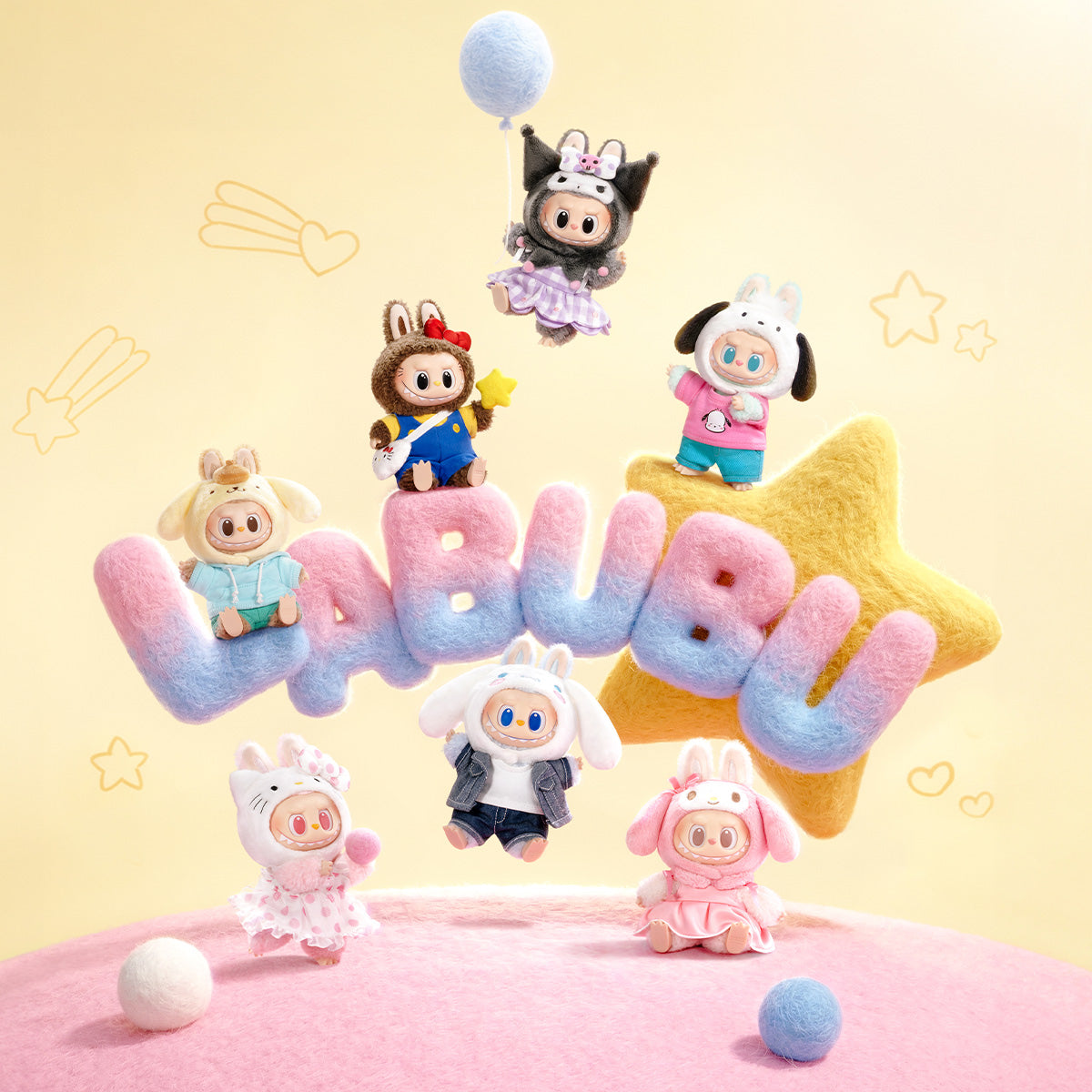 POP MART Authentic The MONSTERS Labubu x Sanrio Mystery Box 6 Designs