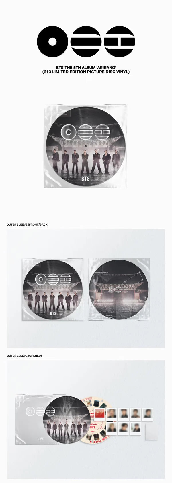 BTS - ARIRANG (613 LIMITED EDITION PICTURE DISC VINYL)