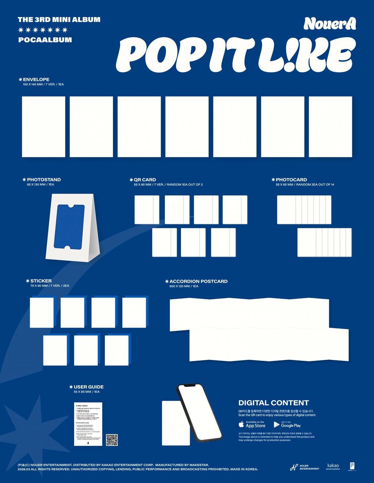 NOUERA 3RD MINI ALBUM - POP IT LIKE (POCA VER.)