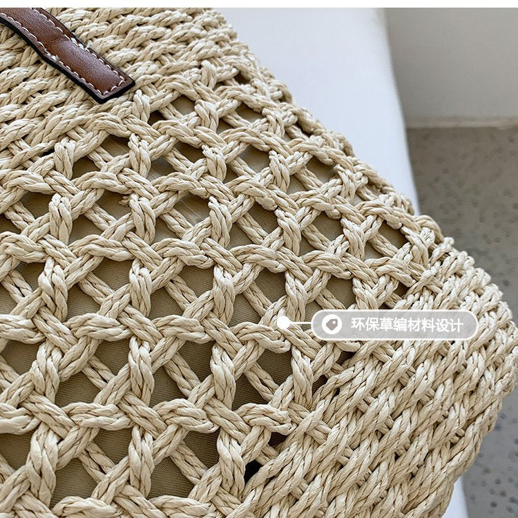 Basket Beige Shoulder Bag
