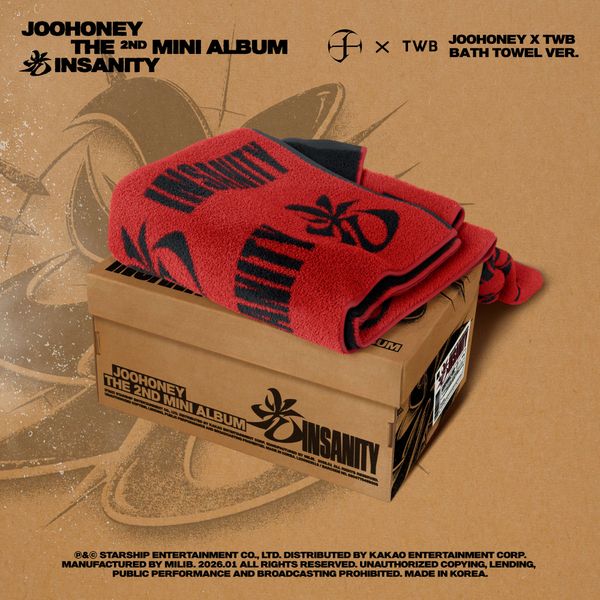 JOOHONEY 2ND MINI ALBUM - 光 (INSANITY) (JOOHONEY X TWB BATH TOWEL VER.)