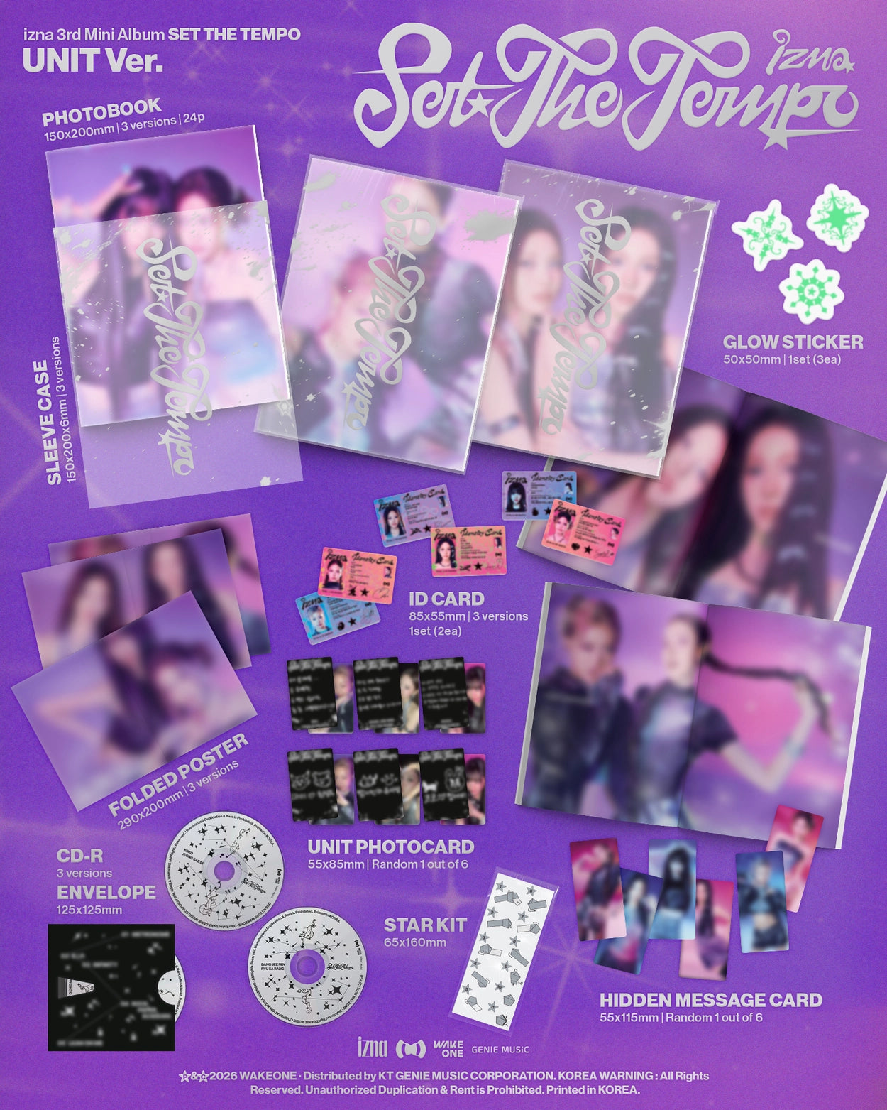 IZNA 3RD MINI ALBUM - SET THE TEMPO (UNIT VER.)