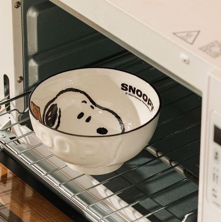 PEANUT SNOOPY Authentic Ceramic Bowl 4in1 Set