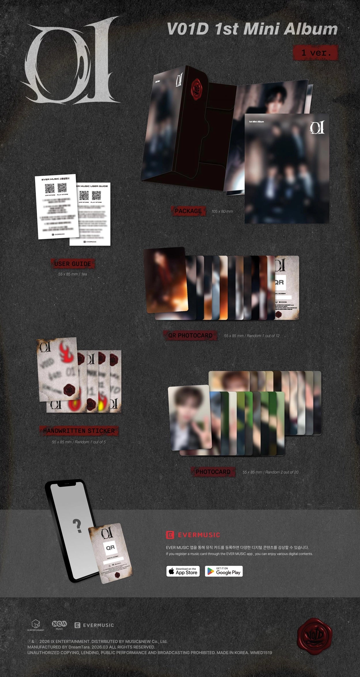 V01D 1ST MINI ALBUM - 01 (EVER VER.)