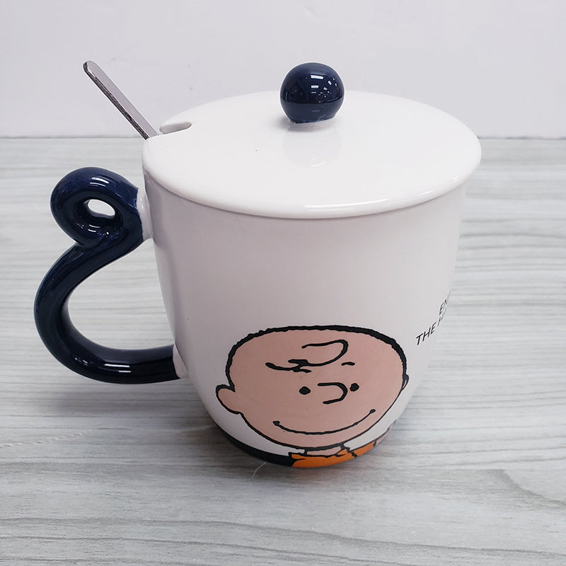 PEANUT SNOOPY© Charlie Mug With Lid & Spoon