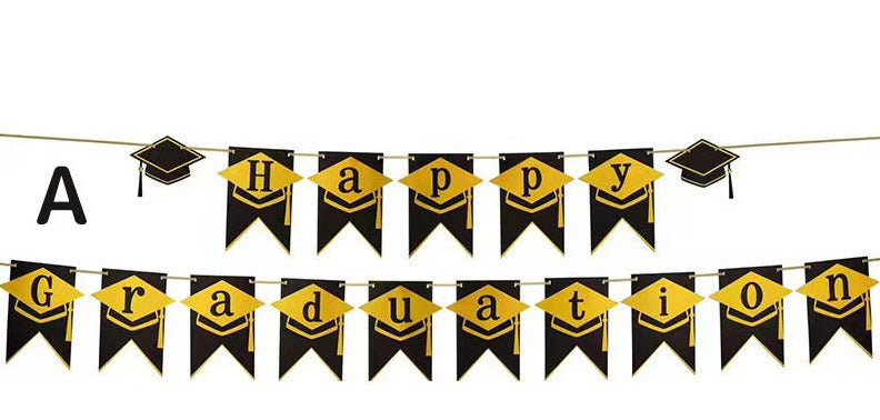 Graduation Flag Banner