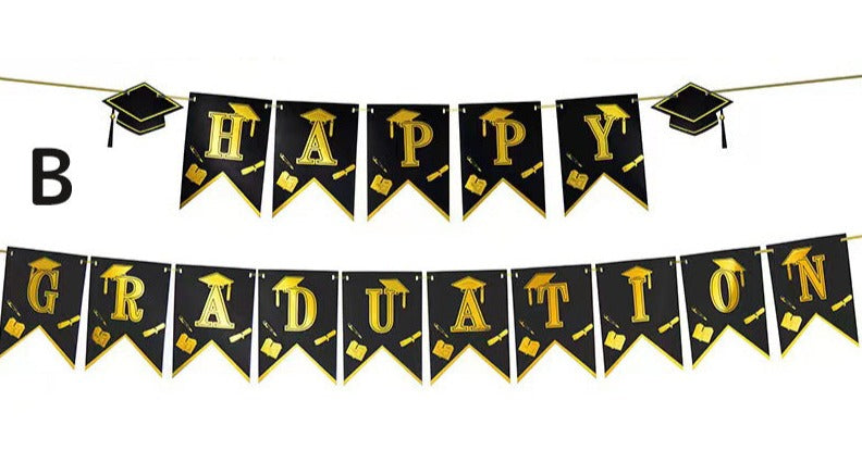 Graduation Flag Banner
