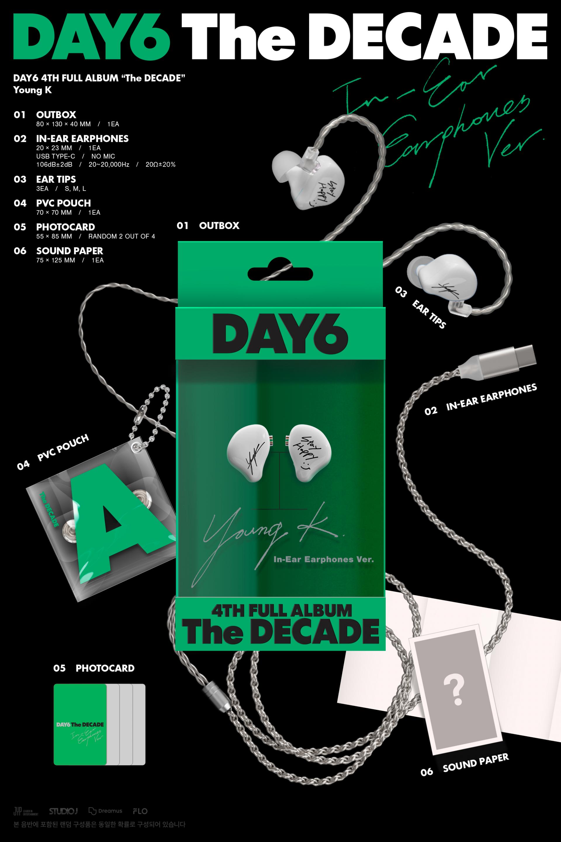 DAY6 - THE DECADE (IN-EAR EARPHONES VER.)