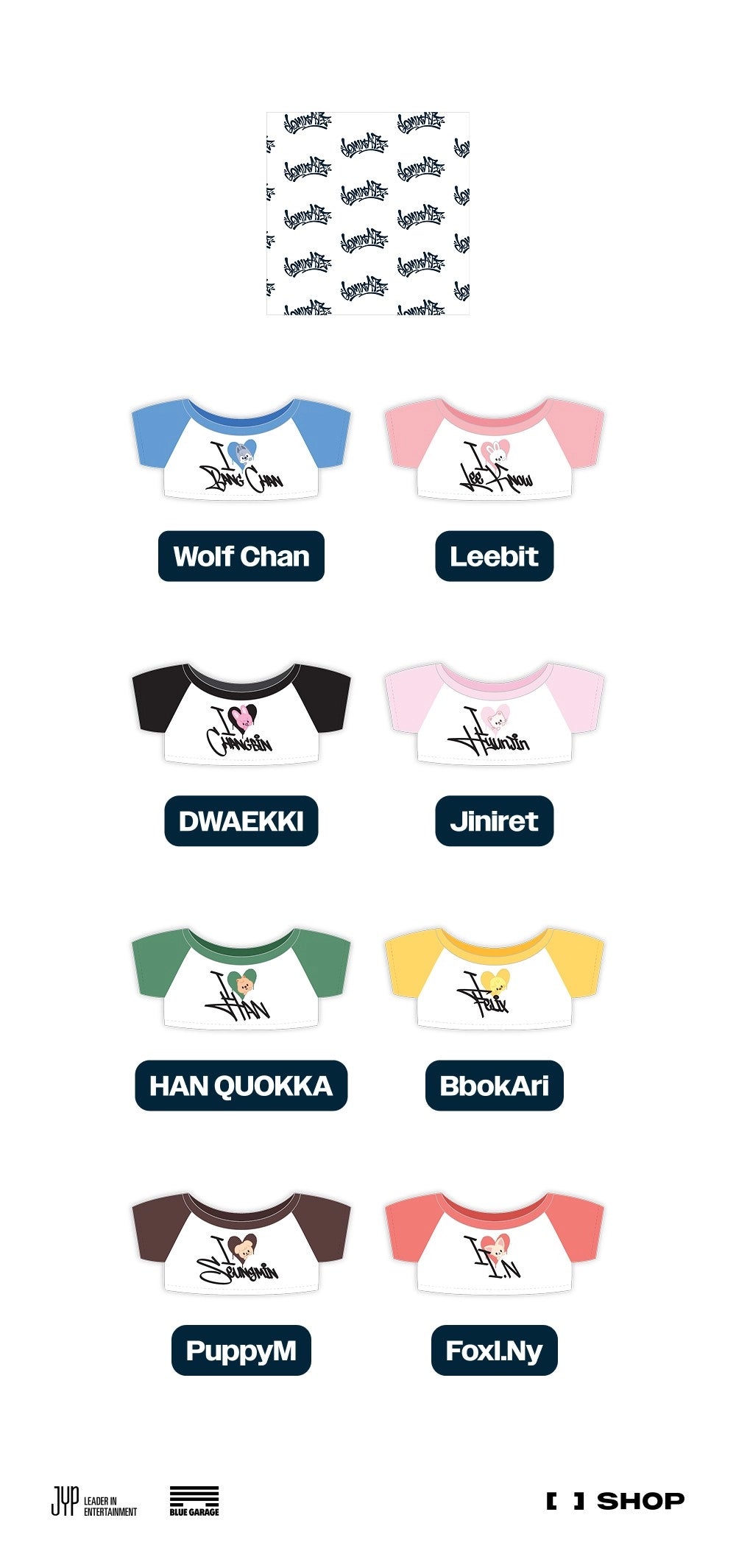 STRAY KIDS - DOMINATE : CELEBRATE POP-UP STORE MD - SKZOO STANDING PLUSH OUTFIT