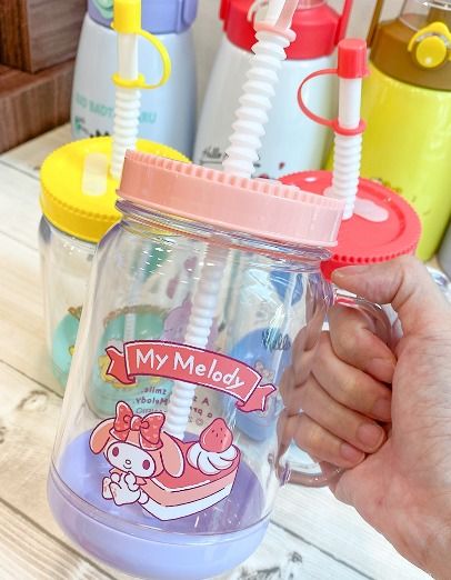 SANRIO© Mug with Straw 750ml (Taiwan Edition)