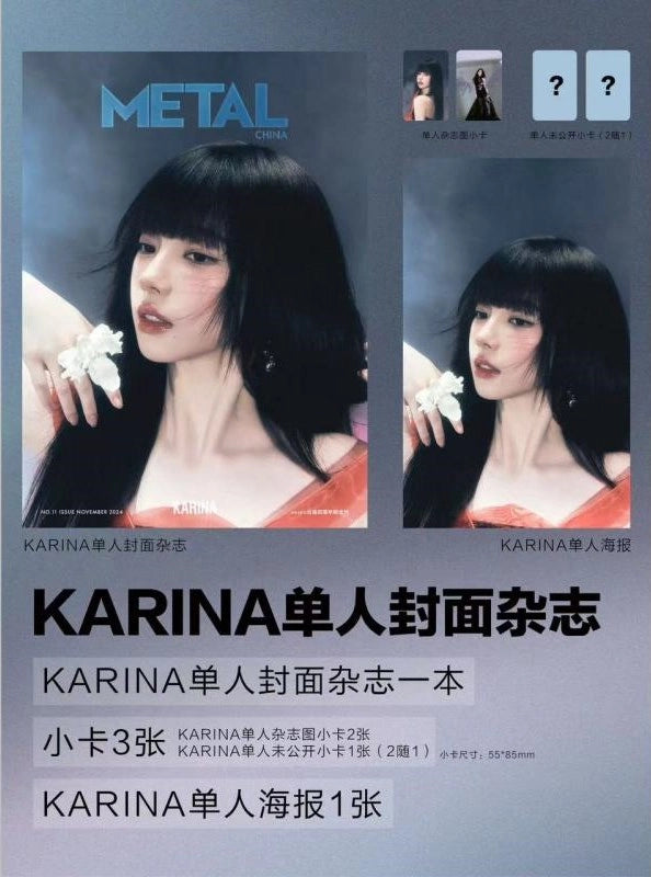 METAL (CHINESE MAGAZINE) - 2024. 11 (COVER. AESPA)