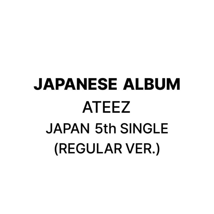 ATEEZ - JAPAN 5TH SINGLE (REGULAR VER.)