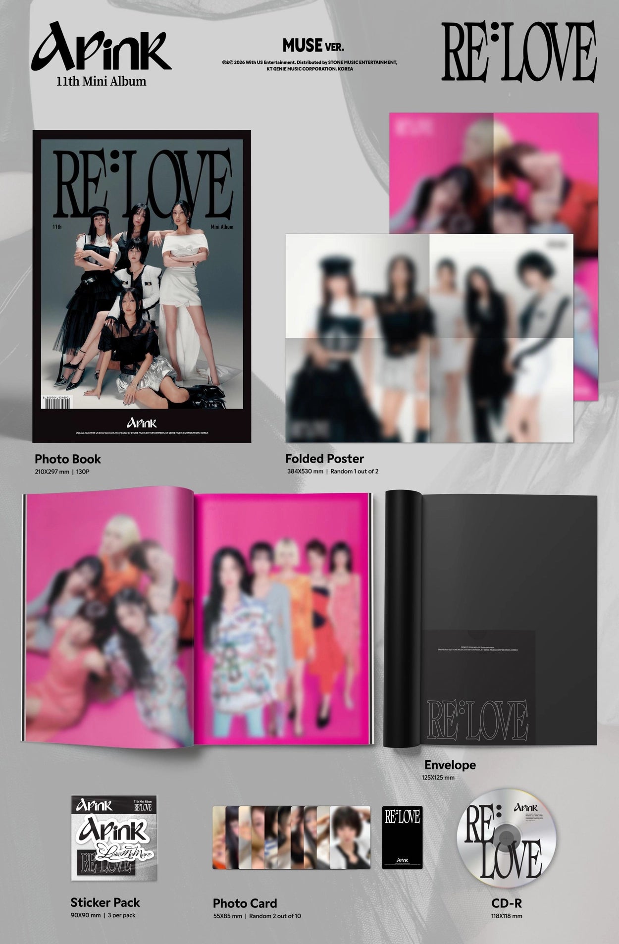 APINK 11TH MINI ALBUM - RE : LOVE