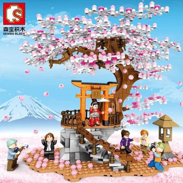 Japanese Sakura with Light iBlock