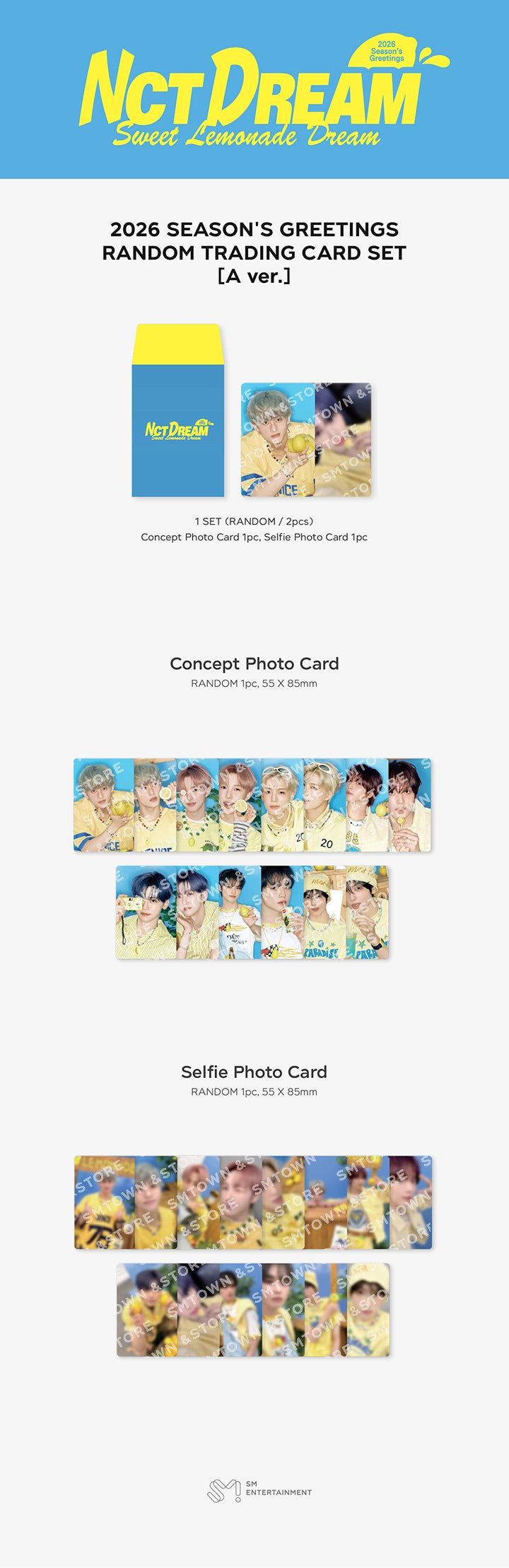 NCT DREAM - 2026 SM ARTIST SEASON'S GREETINGS RANDOM TRADING CARD