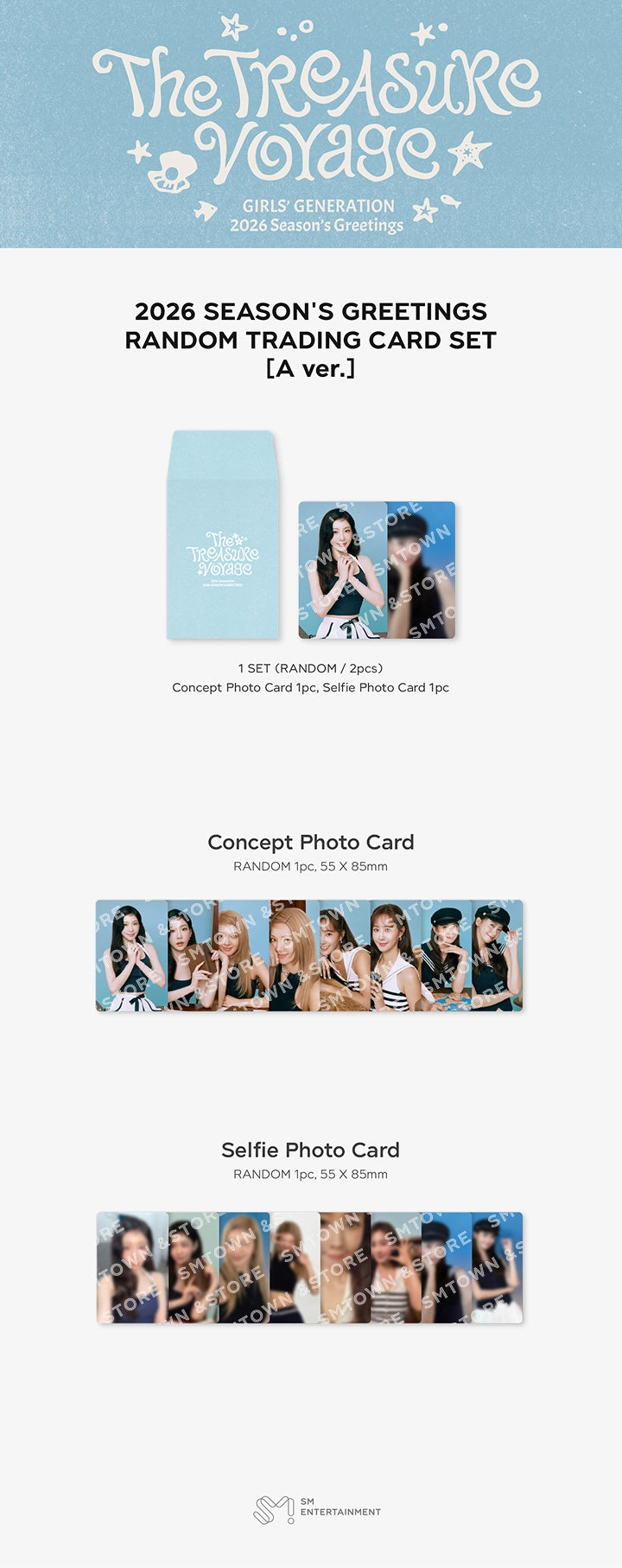 GIRLS' GENERATION - 2026 SM ARTIST SEASON'S GREETINGS RANDOM TRADING CARD