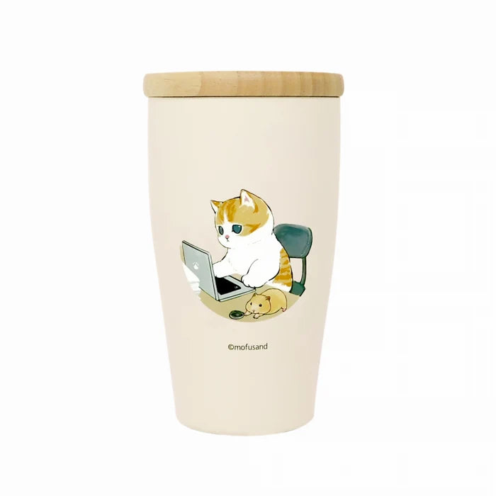 MOFUSAND© Stainless Steel Cup with Wood Lid (Japan Edition)