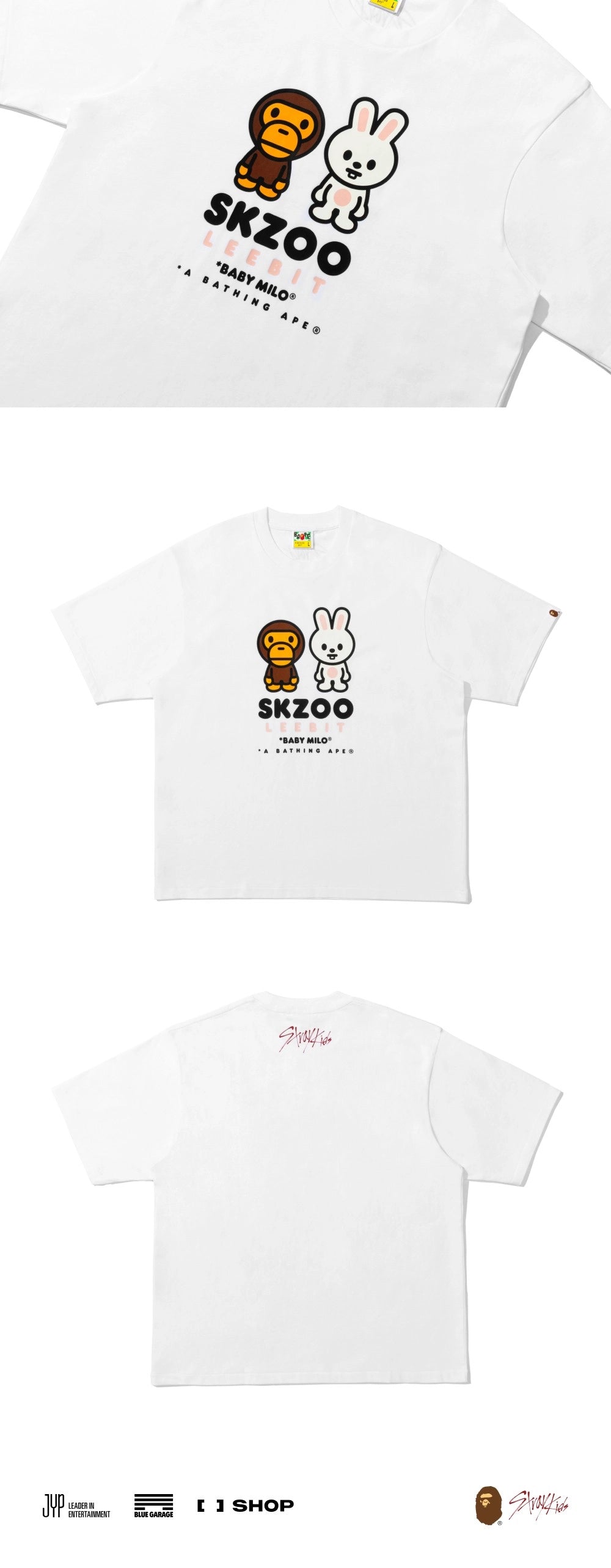 BAPE X STRAY KIDS BABY MILO TEE M