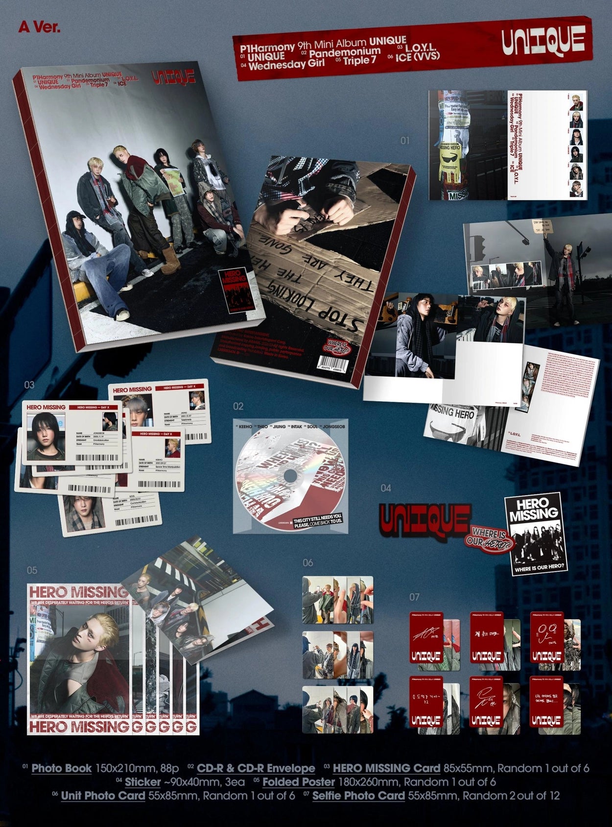 P1HARMONY 9TH MINI ALBUM - UNIQUE (PHOTOBOOK VER.)