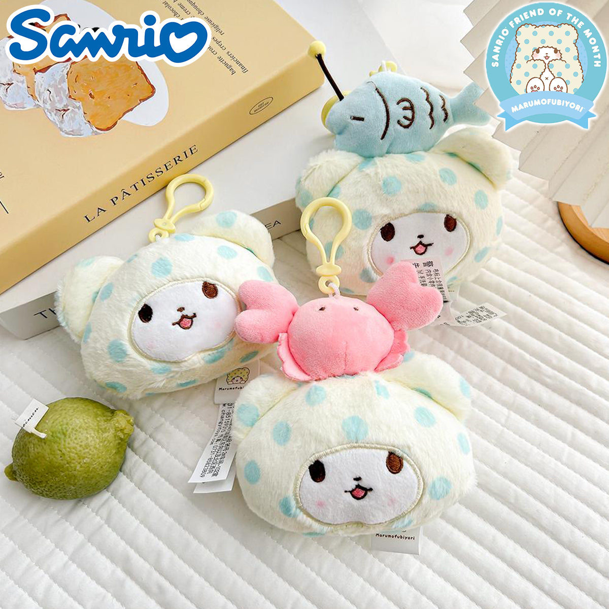SANRIO© Authentic Moppu Head Hanging Plush