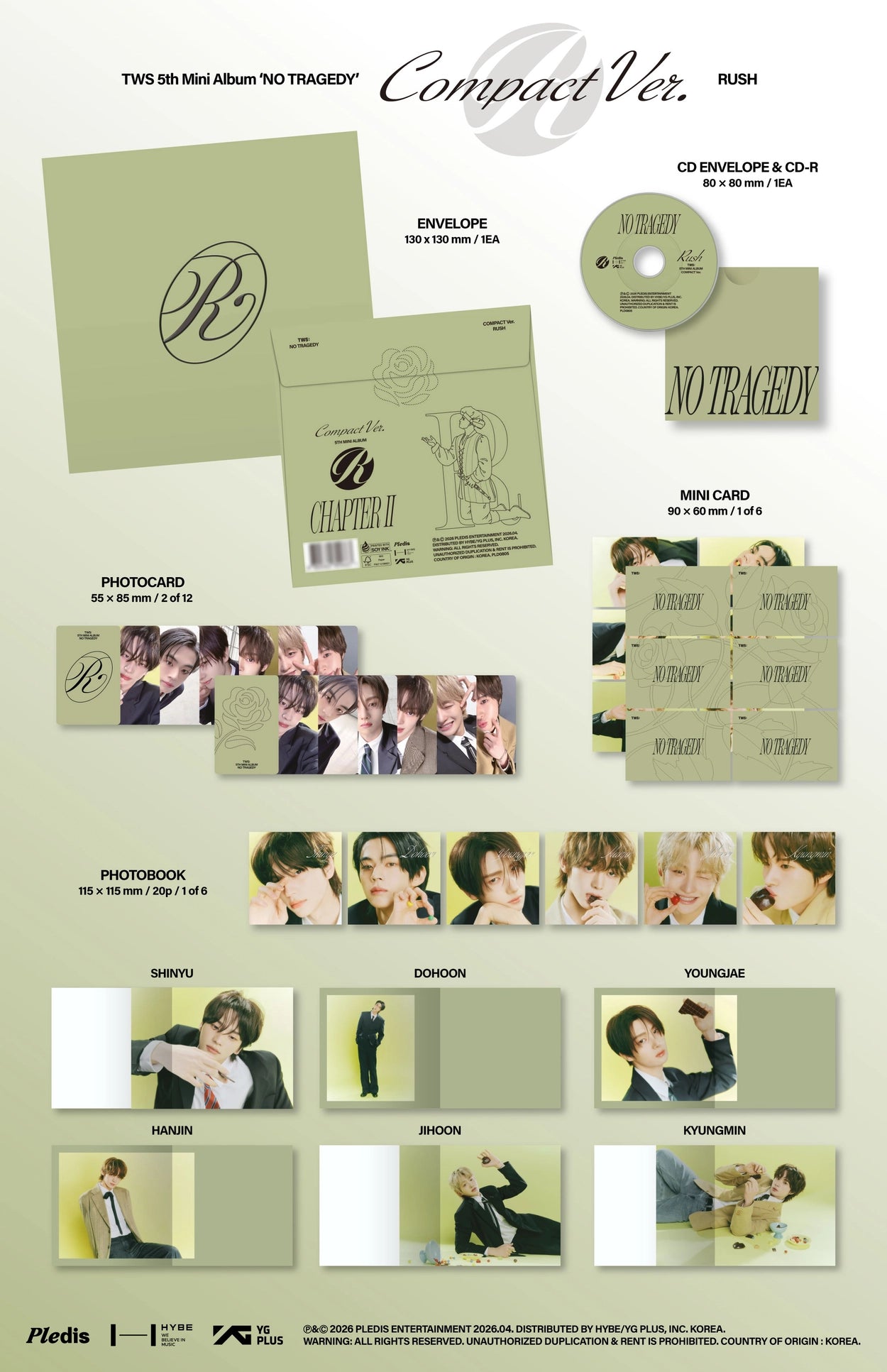 TWS 5TH MINI ALBUM - NO TRAGEDY (COMPACT VER)