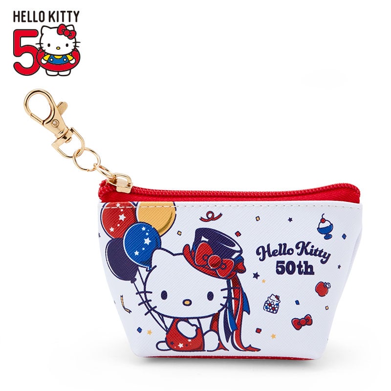 SANRIO© Hello Kitty 50th Anniversary Triangle Mini Pouch (Japan Edition)