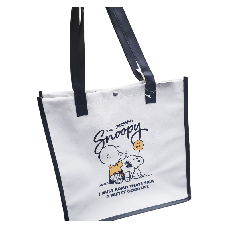 PEANUT SNOOPY© Canvas Vertical Tote Bag (Japan Edition)