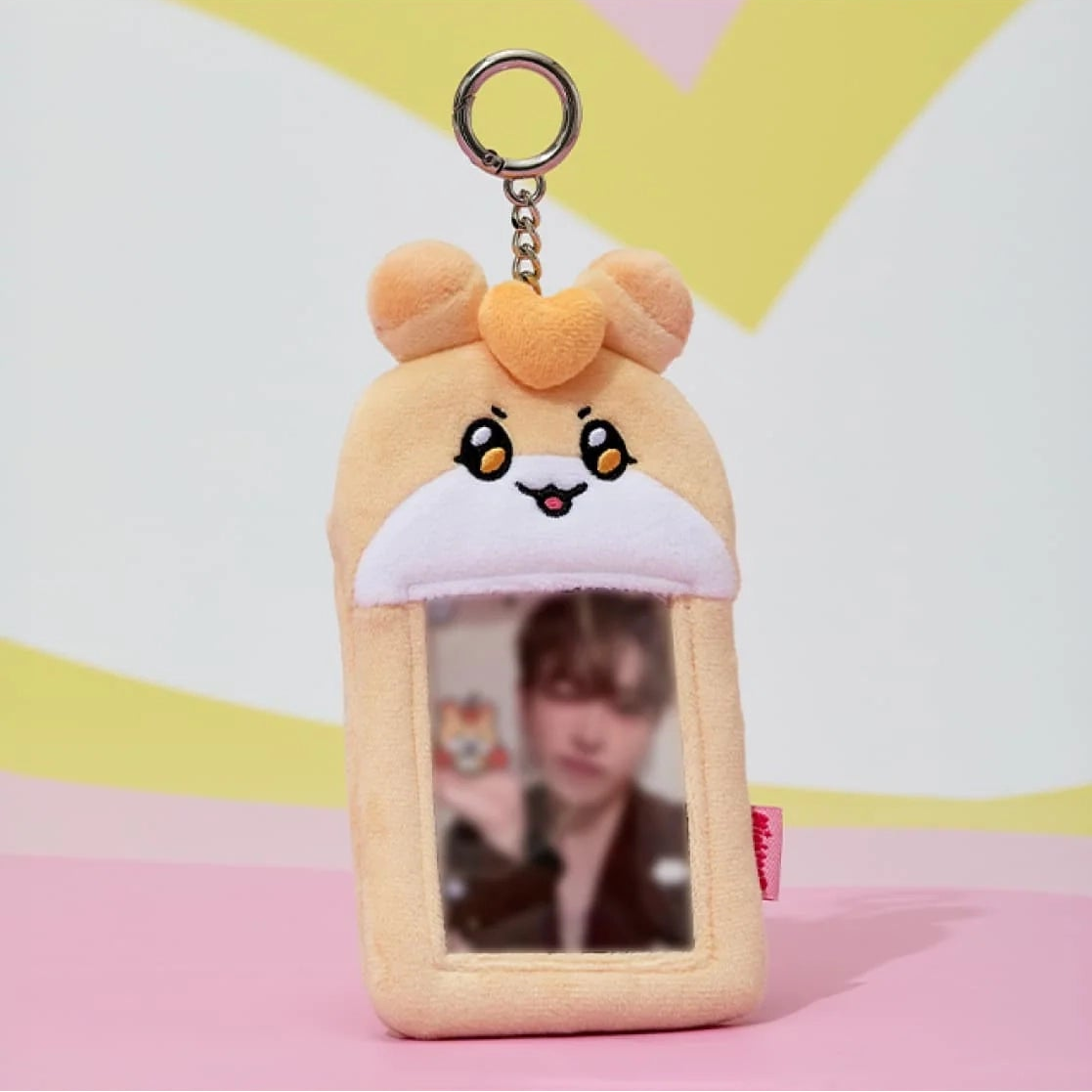 ATEEZ - MIGHTEEZ PHOTO CARD HOLDER PLUSH KEYRING OFFICIAL MD