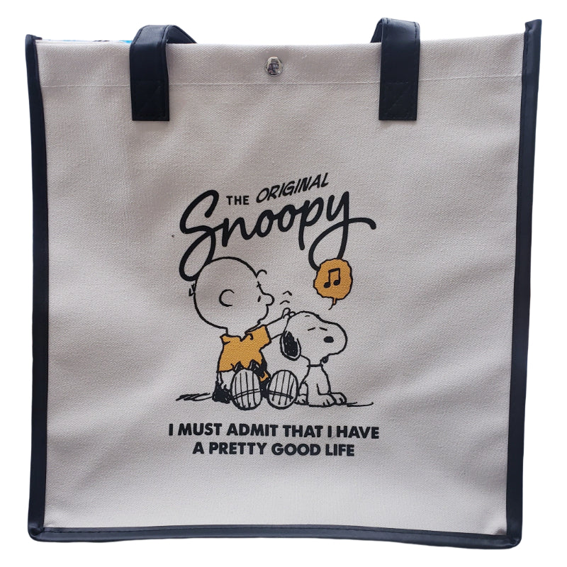 PEANUT SNOOPY© Canvas Vertical Tote Bag (Japan Edition)